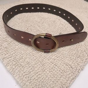 Liz Claiborne belt, dark brown, genuine leather